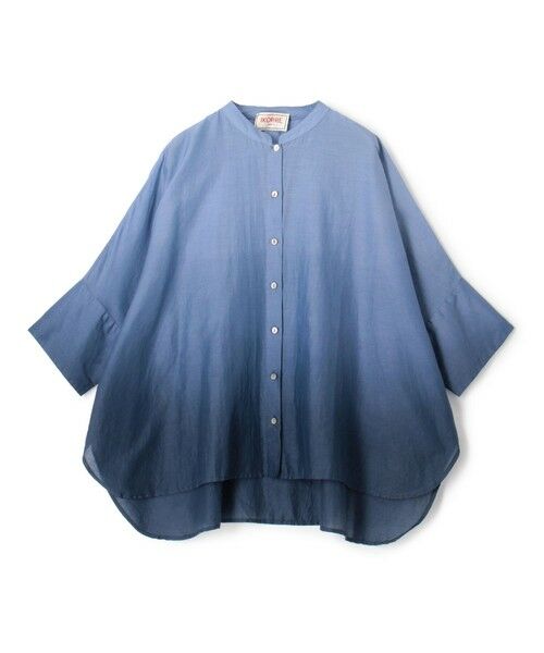 TOMORROWLAND/トゥモローランド IKORRE OMBRE DYED シャツ 68 ネイビー系 2 TOMORROWLAND/トゥモローランド IKORRE OMBRE DYED シャツ 68 ネイビー系 2