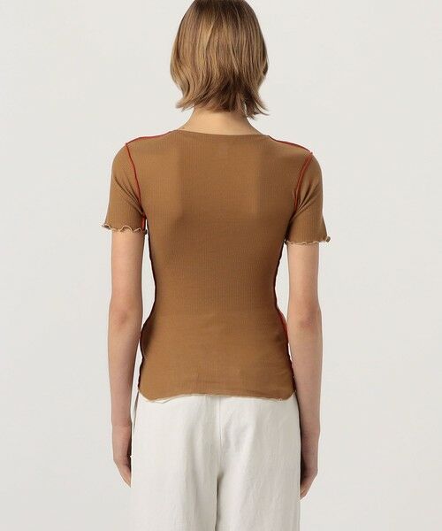 トップス BASERANGE VEIN TEE SHIRT Vein Tee Shirt in Assortment | Fine organic cotton rib | en