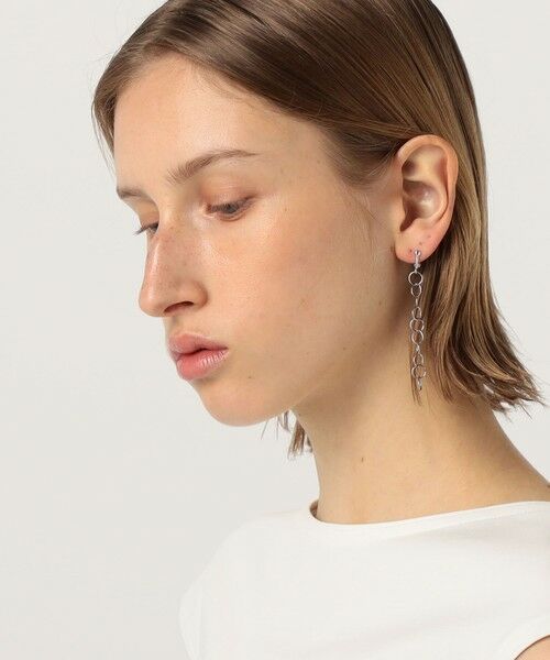 TOMORROWLAND / トゥモローランド ピアス・イヤリング | 【別注】pascale lion Short Chain シルバーイヤリング | 詳細1