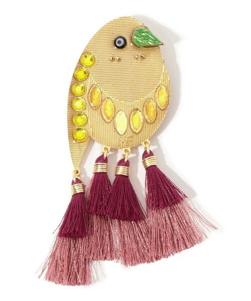 TOMORROWLAND / トゥモローランド ブローチ・コサージュ | MERCEDES SALAZAR PAJARITO PURPLE ブローチ(92 ゴールド系)