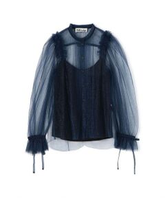 ベスト ジレ ジオメトリックグリッタージャカード ロングジレ レディース ジオメトリックグリッタージャカード ロングジレ | maison