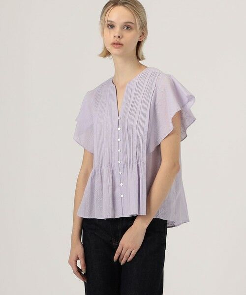 【TOMORROWLAND BUYING WEAR】ne Quittez pas COTTON ORGANZA ノースリーブブラウス ne Quittez pas COTTON ORGANZA ノースリーブブラウス