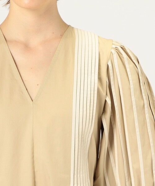 TOMORROWLAND / トゥモローランド ミニ丈・ひざ丈ワンピース | BODICE STUDIO V neck midi Vネックドレス | 詳細4