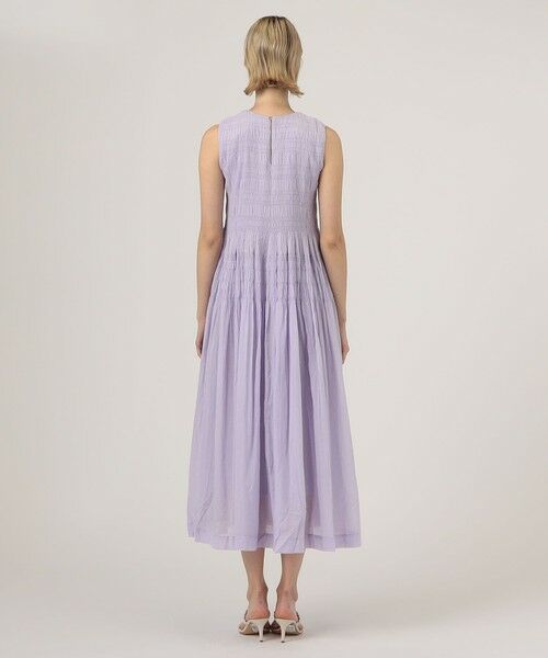 TOMORROWLAND / トゥモローランド ロング・マキシ丈ワンピース | ne Quittez pas COTTON VOILE SHIRRING ドレス | 詳細3