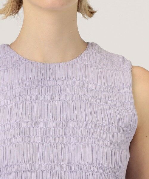 TOMORROWLAND / トゥモローランド ロング・マキシ丈ワンピース | ne Quittez pas COTTON VOILE SHIRRING ドレス | 詳細4