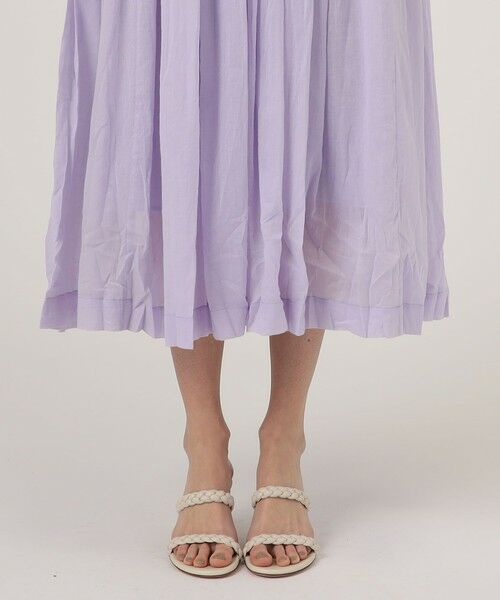 TOMORROWLAND / トゥモローランド ロング・マキシ丈ワンピース | ne Quittez pas COTTON VOILE SHIRRING ドレス | 詳細7