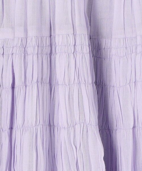 TOMORROWLAND / トゥモローランド ロング・マキシ丈ワンピース | ne Quittez pas COTTON VOILE SHIRRING ドレス | 詳細8