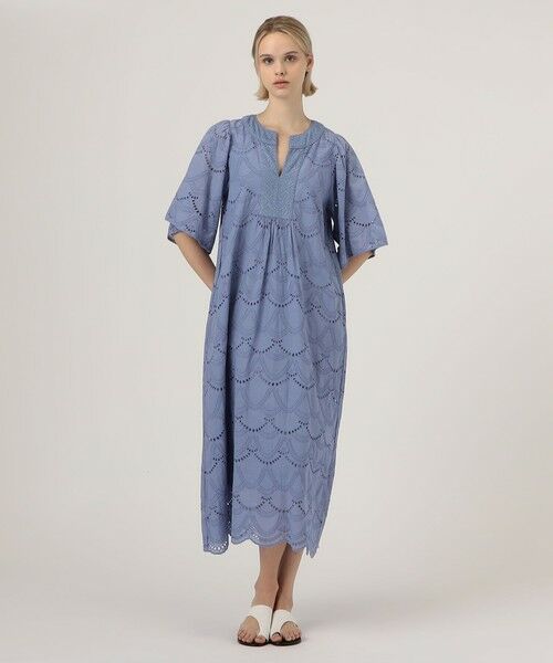 TOMORROWLAND / トゥモローランド ロング・マキシ丈ワンピース | ne Quittez pas COTTON VOILE DOT ドレス | 詳細1