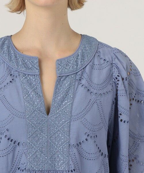 TOMORROWLAND / トゥモローランド ロング・マキシ丈ワンピース | ne Quittez pas COTTON VOILE DOT ドレス | 詳細4