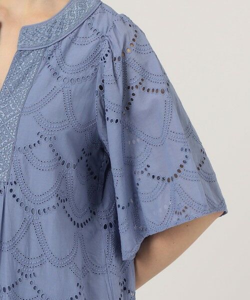 TOMORROWLAND / トゥモローランド ロング・マキシ丈ワンピース | ne Quittez pas COTTON VOILE DOT ドレス | 詳細6