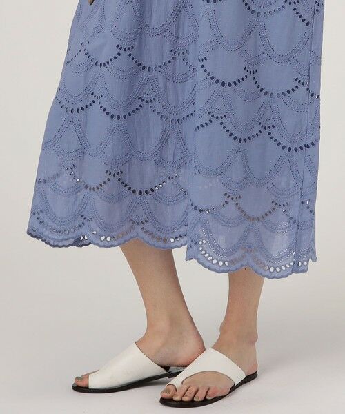 TOMORROWLAND / トゥモローランド ロング・マキシ丈ワンピース | ne Quittez pas COTTON VOILE DOT ドレス | 詳細8