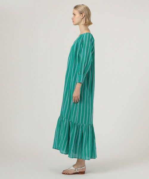 TOMORROWLAND / トゥモローランド ロング・マキシ丈ワンピース | ne Quittez pas STRIPE GATHER ドレス | 詳細2