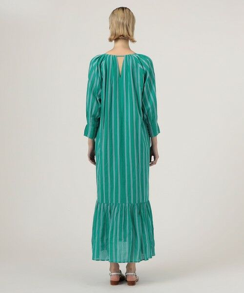 TOMORROWLAND / トゥモローランド ロング・マキシ丈ワンピース | ne Quittez pas STRIPE GATHER ドレス | 詳細3