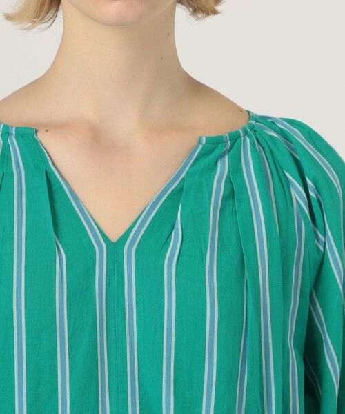 TOMORROWLAND / トゥモローランド ロング・マキシ丈ワンピース | ne Quittez pas STRIPE GATHER ドレス | 詳細4