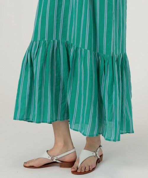 TOMORROWLAND / トゥモローランド ロング・マキシ丈ワンピース | ne Quittez pas STRIPE GATHER ドレス | 詳細8