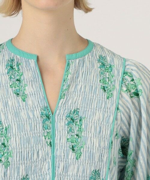 TOMORROWLAND / トゥモローランド ロング・マキシ丈ワンピース | ne Quittez pas PRINT SHIRRING ドレス | 詳細4