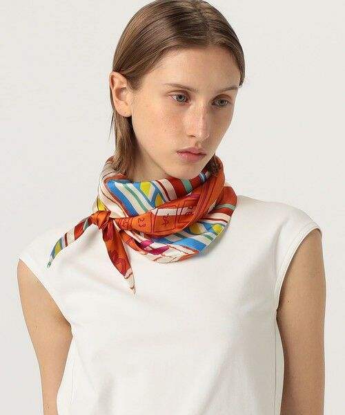 TOMORROWLAND / トゥモローランド バンダナ・スカーフ | manipuri COCKTAIL シルクスカーフ | 詳細1
