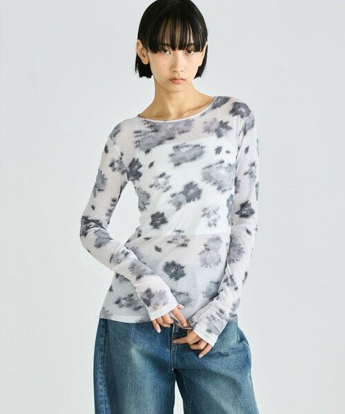 TOMORROWLAND / トゥモローランド カットソー（半袖以外） | フラワープリント ロンスリーブトップス | 詳細2