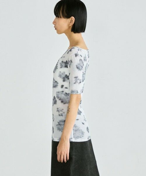 TOMORROWLAND / トゥモローランド Tシャツ | フラワープリント ハーフスリーブトップス | 詳細4