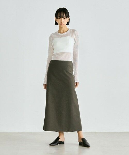 TOMORROWLAND / トゥモローランド ロング・マキシ丈スカート | シアーウール フレアスカート | 詳細1