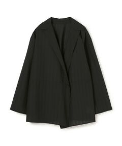 TOMORROWLAND / トゥモローランド シャツ・ブラウス | ウールシルク シャドーストライプオープンシャツ