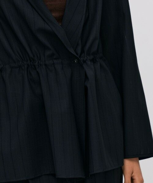 TOMORROWLAND / トゥモローランド シャツ・ブラウス | ウールシルク シャドーストライプオープンシャツ | 詳細11