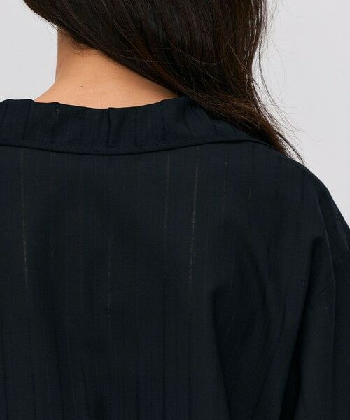 TOMORROWLAND / トゥモローランド シャツ・ブラウス | ウールシルク シャドーストライプオープンシャツ | 詳細7