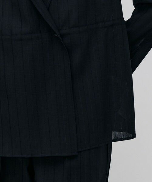 TOMORROWLAND / トゥモローランド シャツ・ブラウス | ウールシルク シャドーストライプオープンシャツ | 詳細9