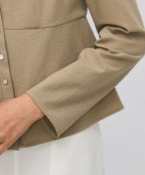 TOMORROWLAND テラリネン ペプラムブラウス 麻　チュニック　シャツ TOMORROWLAND テラリネン ペプラムブラウス 麻 チュニック