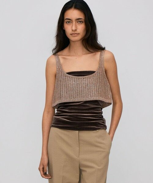 TOMORROWLAND / トゥモローランド ニット・セーター | オーロラフィルム リネンビスチェ | 詳細2