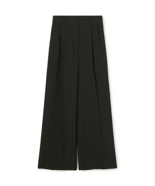 TOMORROWLAND / トゥモローランド その他パンツ | ウールシルクネップコンビ シャドーストライプパンツ(19 ブラック)