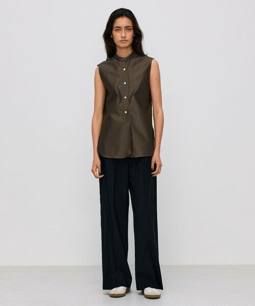 TOMORROWLAND / トゥモローランド その他パンツ | ウールシルクネップコンビ シャドーストライプパンツ | 詳細1