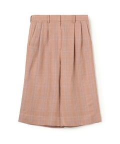 TOMORROWLAND / トゥモローランド その他パンツ | レーヨンリネン グレンチェックハーフパンツ