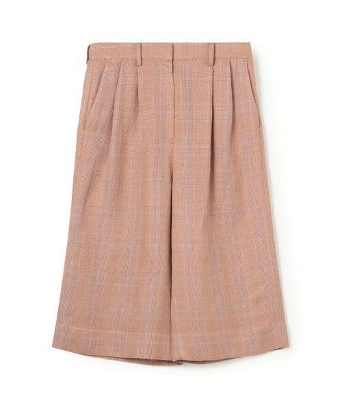 TOMORROWLAND / トゥモローランド その他パンツ | レーヨンリネン グレンチェックハーフパンツ(44 ベージュ系)