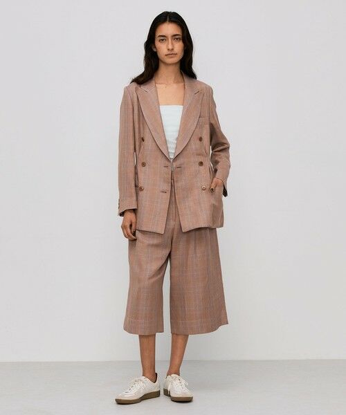 TOMORROWLAND / トゥモローランド その他パンツ | レーヨンリネン グレンチェックハーフパンツ | 詳細1