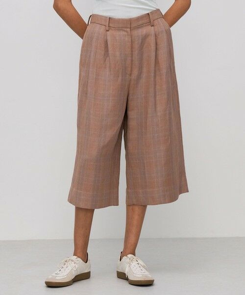 TOMORROWLAND / トゥモローランド その他パンツ | レーヨンリネン グレンチェックハーフパンツ | 詳細2