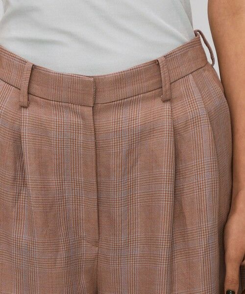 TOMORROWLAND / トゥモローランド その他パンツ | レーヨンリネン グレンチェックハーフパンツ | 詳細5