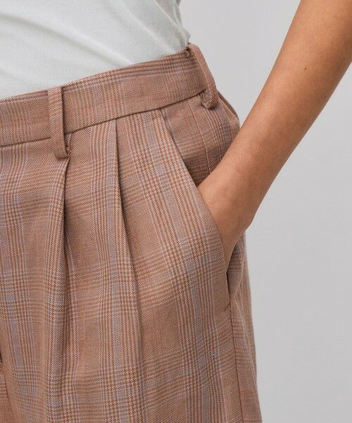 TOMORROWLAND / トゥモローランド その他パンツ | レーヨンリネン グレンチェックハーフパンツ | 詳細7