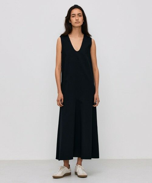 ☆新品タグ付き☆BACCA コットンピケバックリボンドレス　ロングワンピース BACCA ワンピース コットンピケ バックリボンドレス : ZOZOTOWN