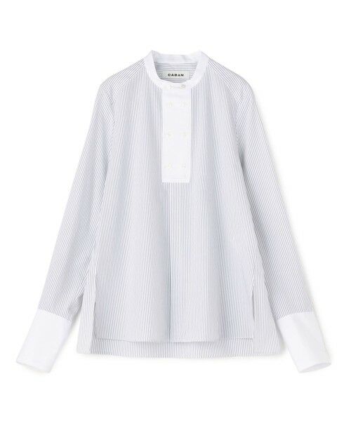 TOMORROWLAND / トゥモローランド コットンブロードコンビ ダブルボタンシャツ コットンブロードコンビ ダブルボタンシャツ｜トゥモローランド