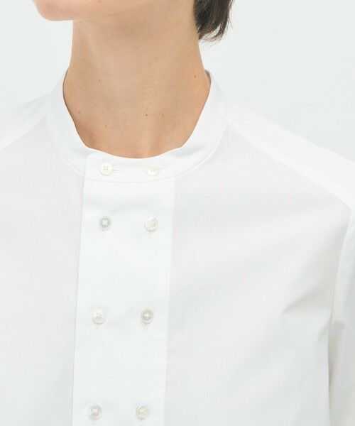 TOMORROWLAND / トゥモローランド シャツ・ブラウス | コットンブロードコンビ ダブルボタンシャツ | 詳細5