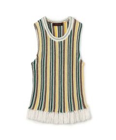 TOMORROWLAND / トゥモローランド ニット・セーター | コットン マルチストライプニットプルオーバー