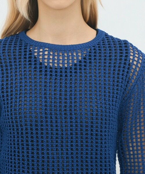 TOMORROWLAND / トゥモローランド ニット・セーター | コットンメッシュ クルーネックプルオーバー | 詳細5