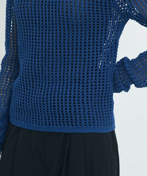 TOMORROWLAND / トゥモローランド ニット・セーター | コットンメッシュ クルーネックプルオーバー | 詳細7