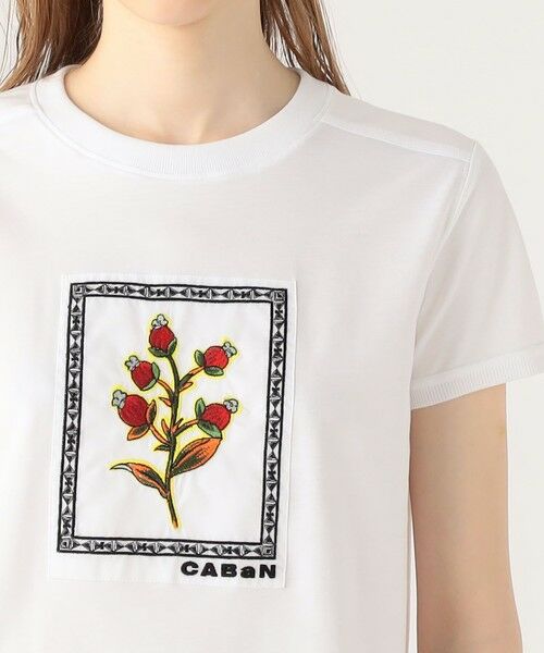 TOMORROWLAND / トゥモローランド Tシャツ | スビンコットン ビンテージフラワーエンブロイダリーTシャツ | 詳細5