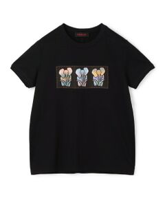 TOMORROWLAND / トゥモローランド Tシャツ | スビンコットン ELEPHANTグラデーションプリントTシャツ