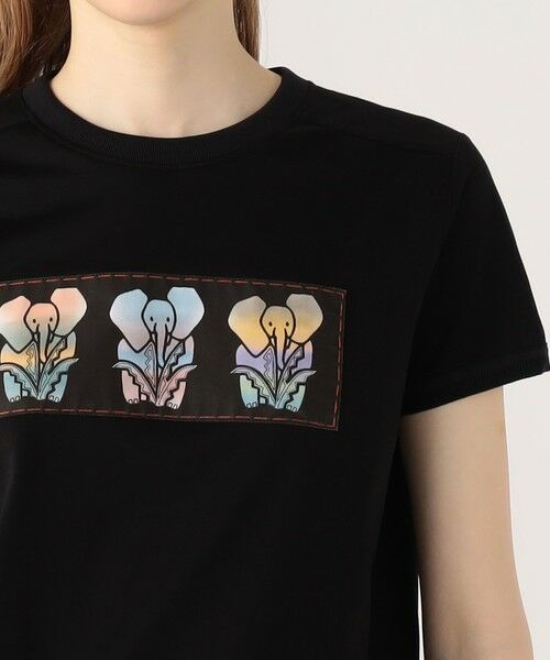 TOMORROWLAND / トゥモローランド Tシャツ | スビンコットン ELEPHANTグラデーションプリントTシャツ | 詳細5