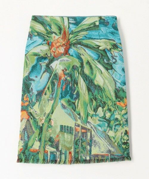 TOMORROWLAND / トゥモローランド ミニ・ひざ丈スカート | ランドスケープジャカード ミディラップスカート | 詳細1