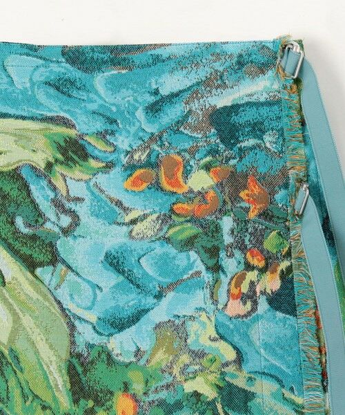 TOMORROWLAND / トゥモローランド ミニ・ひざ丈スカート | ランドスケープジャカード ミディラップスカート | 詳細2