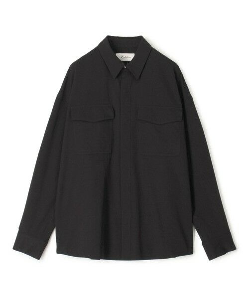 TOMORROWLAND / トゥモローランド シャツ・ブラウス（半袖以外） | NS.ポリエステル レギュラーカラーシャツ（19 ブラック）